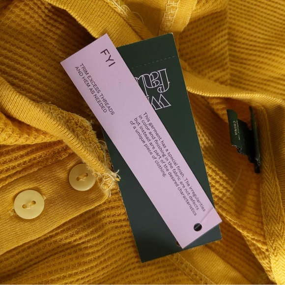 🎉 3/$20 Wild Fable Waffle Henley Crop Top - Picture 8 of 9